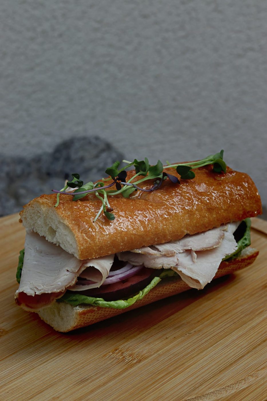 Baguette de pavo